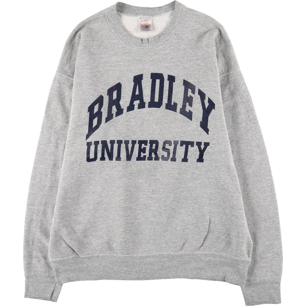 古着 90年代 フルーツオブザルーム FRUIT OF THE LOOM HEAVY cotton カレッジスウェットシャツ トレーナー USA製 メンズXL相当 ヴィンテージ/eaa418638