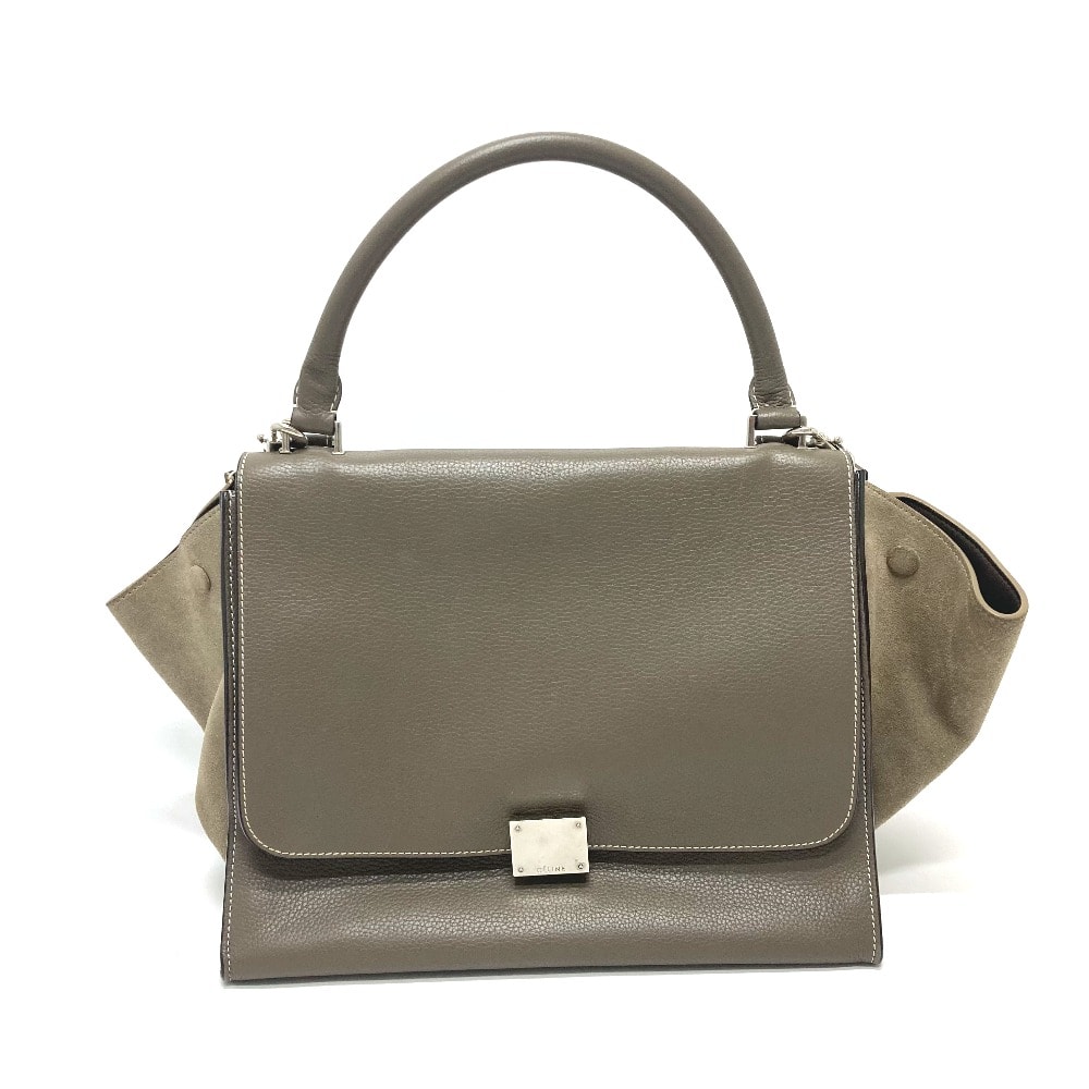 セリーヌ CELINE トラペーズ 2WAYバック ハンドバック カバン バック ハンドバッグ レザー ブラウン