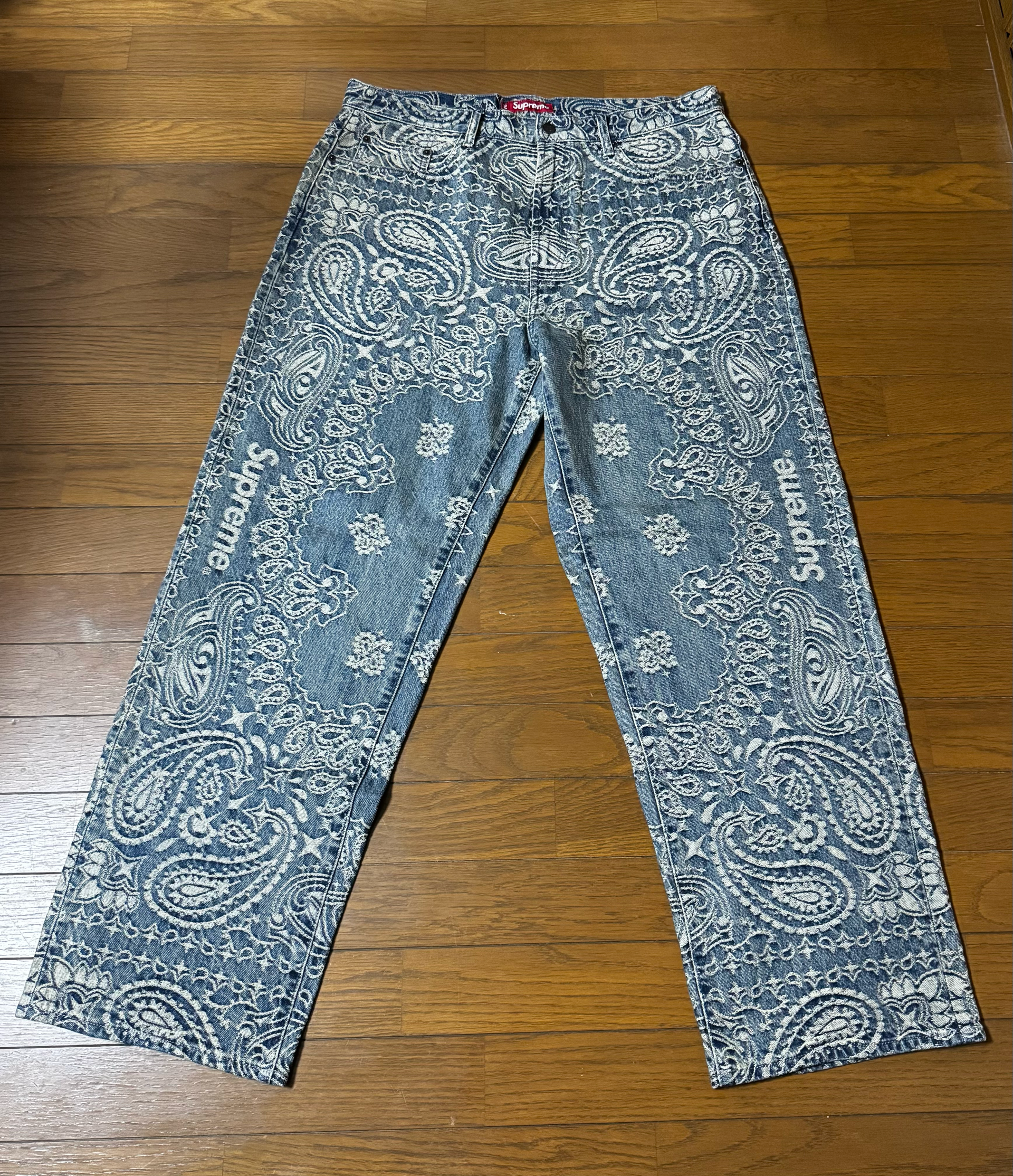 Supreme Bandana Jacquard Baggy Jean "Blue"