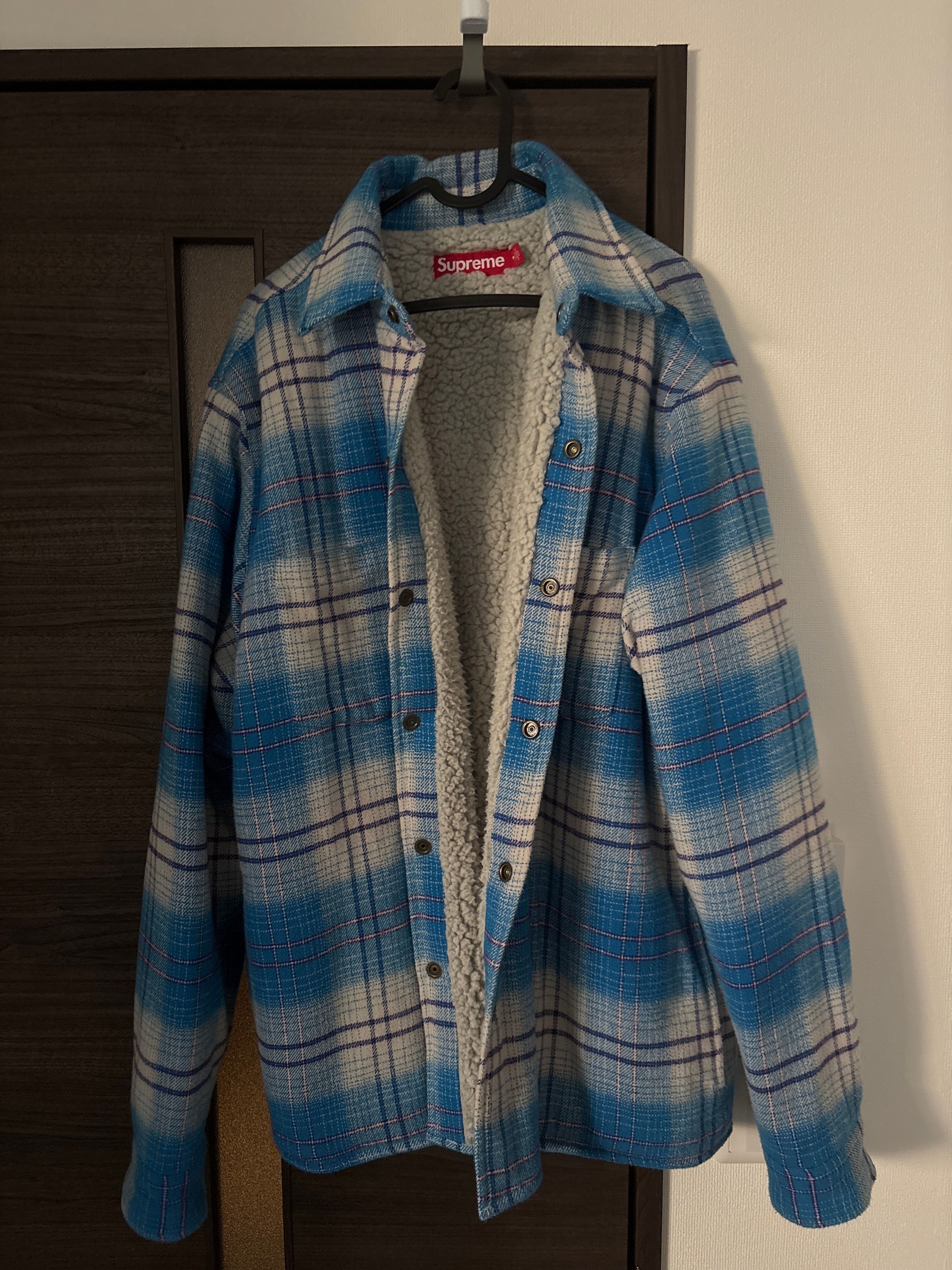 Supreme Lined Flannel Snap Shirt "Blue"