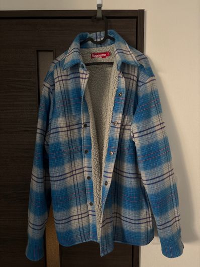 Supreme Lined Flannel Snap Shirt "Blue"