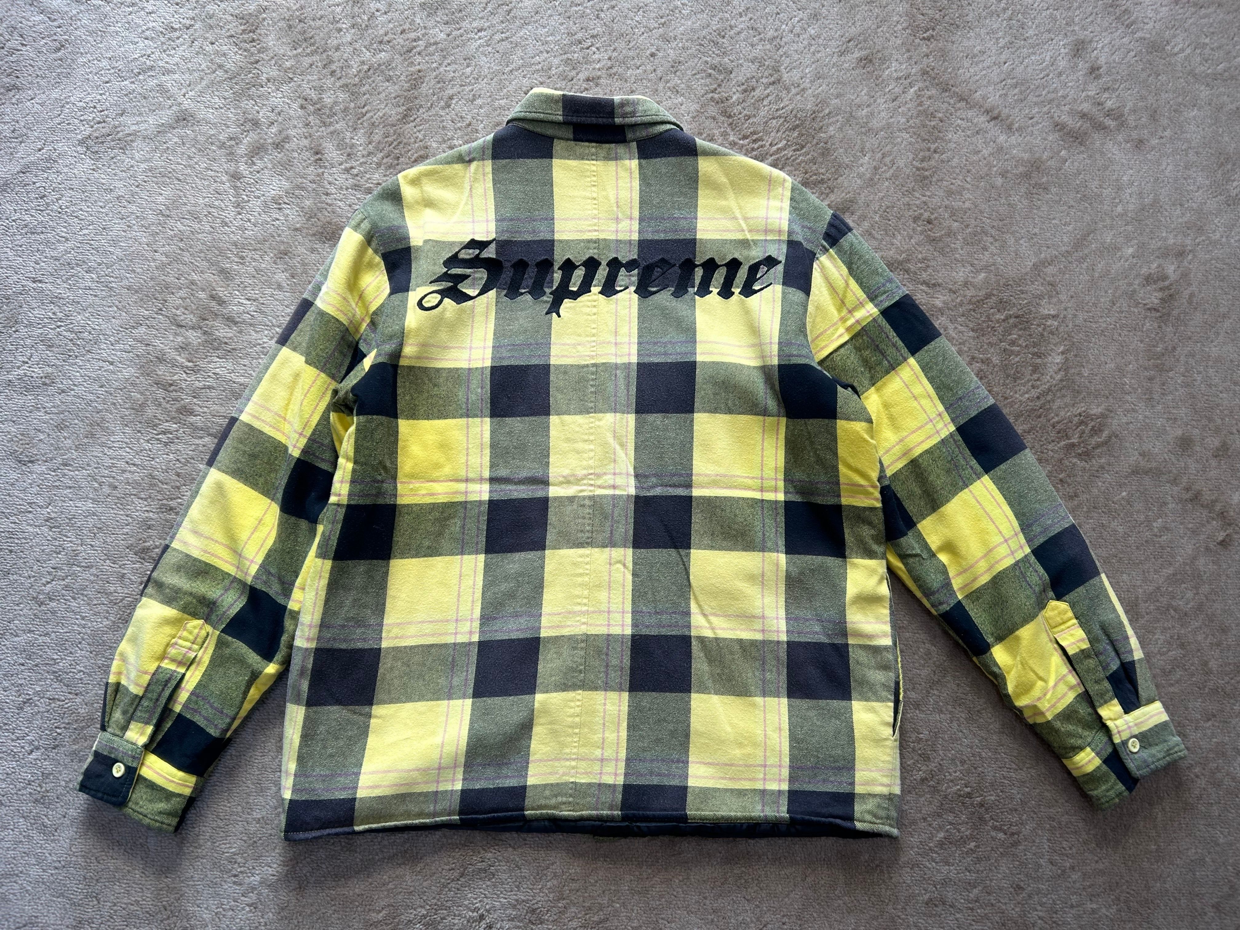 Supreme Quilted Flannel Shirt "Yellow"