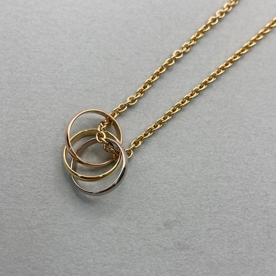 CARTIER カルティエ ベビー トリニティ ネックレス 750 ネックレス K18ゴールド レディース【中古】