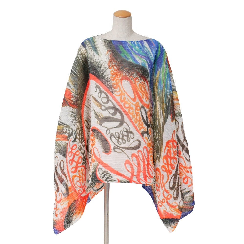 ■美品■2022SS■PLEATS PLEASE ISSEY MIYAKE プリーツプリーズ イッセイミヤケ ポンチョ サイズ- プリーツ ブランド古着【中古】20260331/RA8794