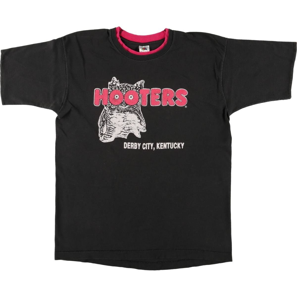 古着 90年代 フルーツオブザルーム FRUIT OF THE LOOM HOOTERS フーターズ アドバタイジングTシャツ USA製 メンズL相当 ヴィンテージ/eaa566746