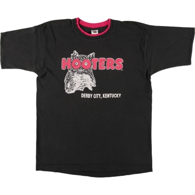 古着 90年代 フルーツオブザルーム FRUIT OF THE LOOM HOOTERS フーターズ アドバタイジングTシャツ USA製 メンズL相当 ヴィンテージ/eaa566746