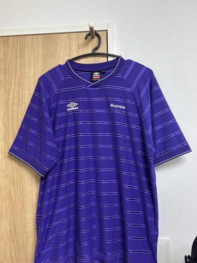 Supreme x Umbro Stripe Soccer Jersey "Purple"