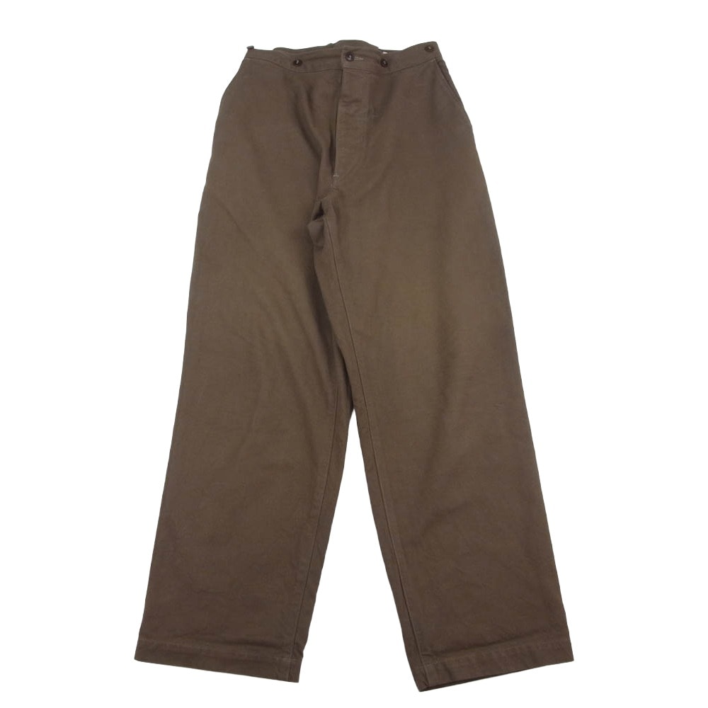 COMOLI コモリ パンツ 21SS T01-03015 コットンシルクオーバーパンツ カーキ系 2【中古】