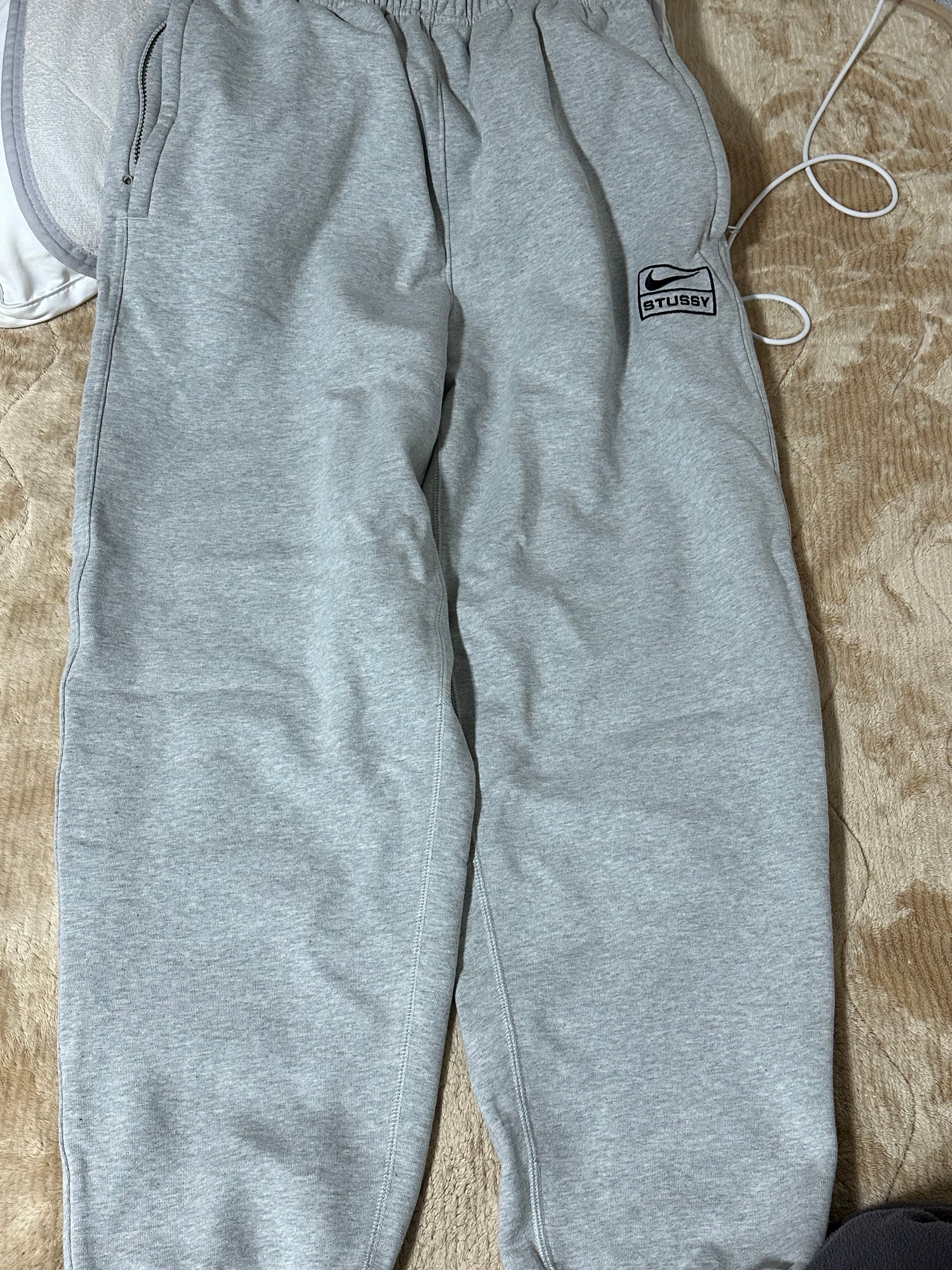 Stussy x Nike Fleece Pant "Grey Heather" (US Size) FN5231-050