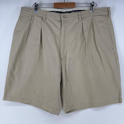 古着 ポロバイラルフローレン Polo by Ralph Lauren ショートパンツ チノパン ツータック ポロチノ ハーフ w40 ベージュ系 メンズ