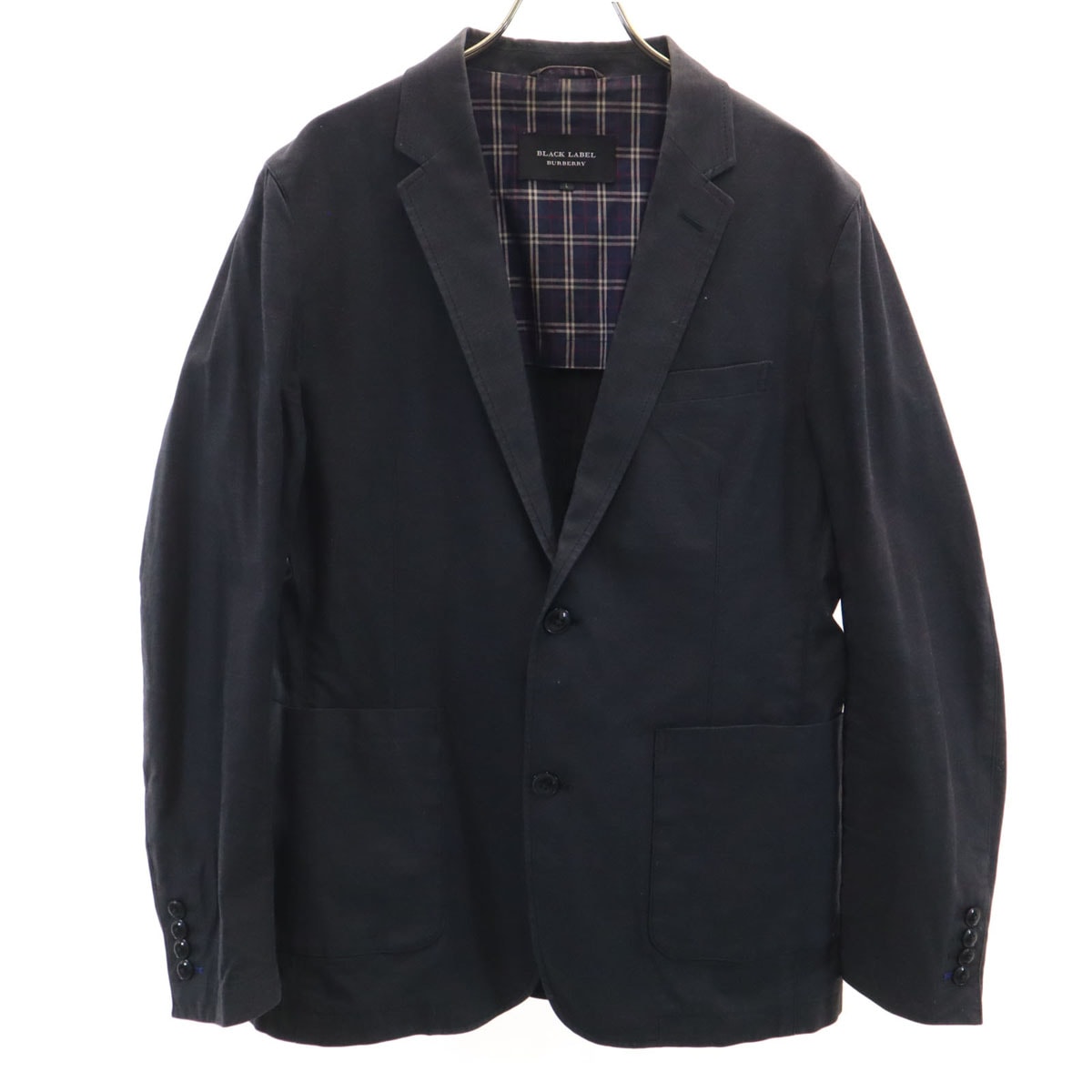 BURBERRY BLACK LABEL バーバリーブラックレーベル テーラードジャケット L チャコールグレー 三陽商会