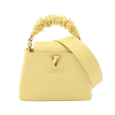 Louis Vuitton Capucines Mini Taurillon Leather "Jaune Plume"