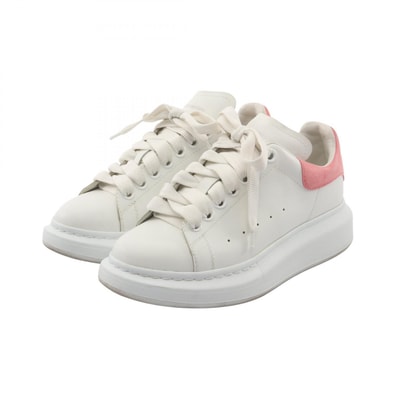 アレキサンダーマックイーン Alexander McQueen スニーカー 靴 レザー レディース ホワイト系 / ピンク系 【中古】