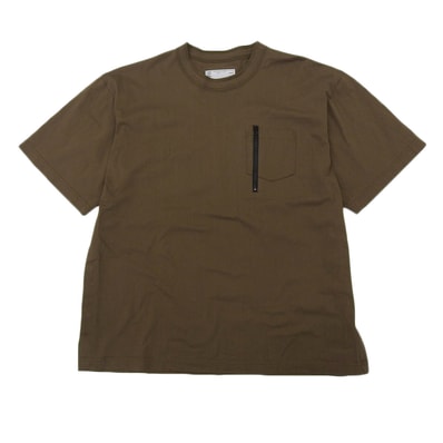 サカイ 美品 Cotton Jersey T-Shirt Tシャツ トップス メンズ カーキ 2 24SS 24-03411M 2