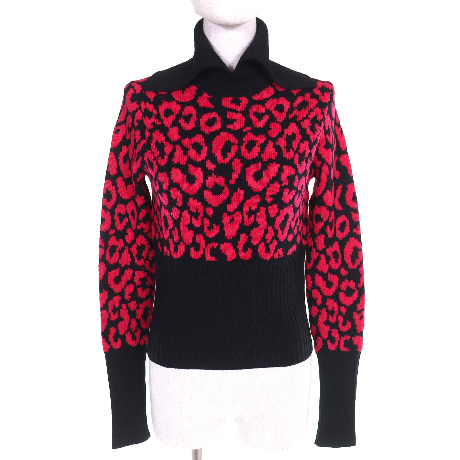 美品 クリスチャンディオール レオパード柄 ニット 40 144S53AM067