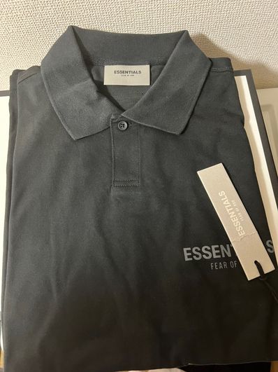 FEAR OF GOD ESSENTIALS Short Sleeve Boxy Polo "Black"