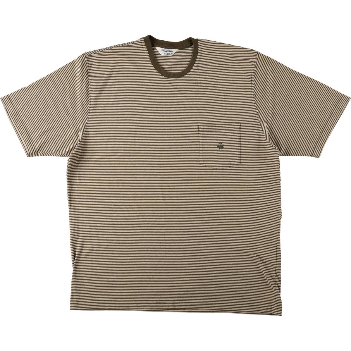 古着 ブルックスブラザーズ Brooks Brothers 半袖 ボーダーTシャツ メンズXL相当/eaa642691