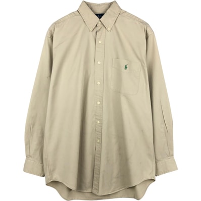 古着 ラルフローレン Ralph Lauren BLAKE 長袖 ボタンダウンシャツ メンズM相当/eaa676433