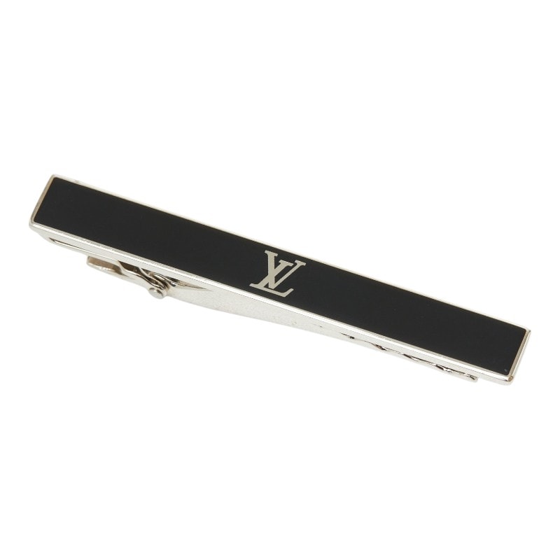 ルイ ヴィトン LV アワード ネクタイピン M00913 シルバー ブラック メタル メンズ LOUIS VUITTON 中古