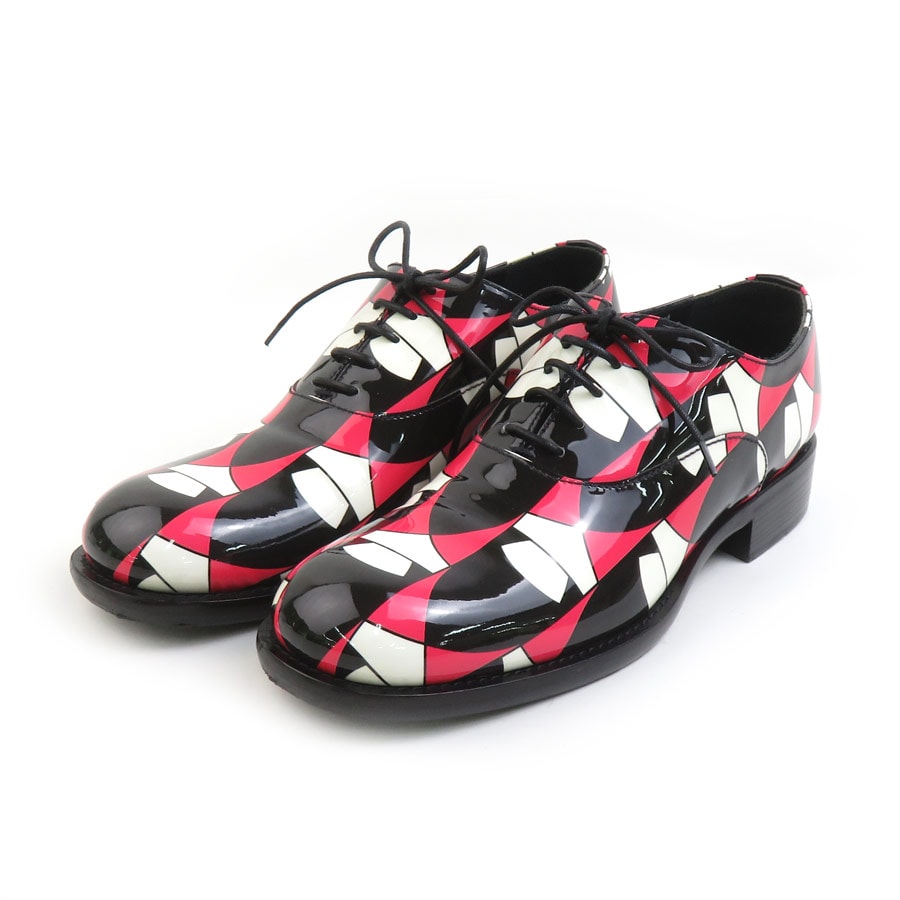 プラダ PRADA ローファー パテントレザー マルチカラー レディース【中古】 h31619i
