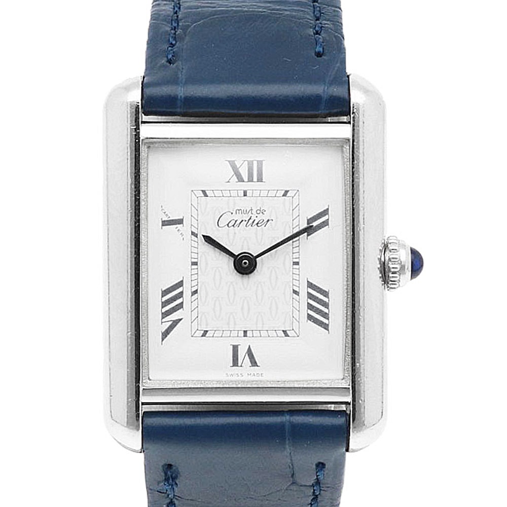 カルティエ マストタンク MM 腕時計 時計 シルバー925 W1014054 クオーツ レディース 1年保証 CARTIER 中古