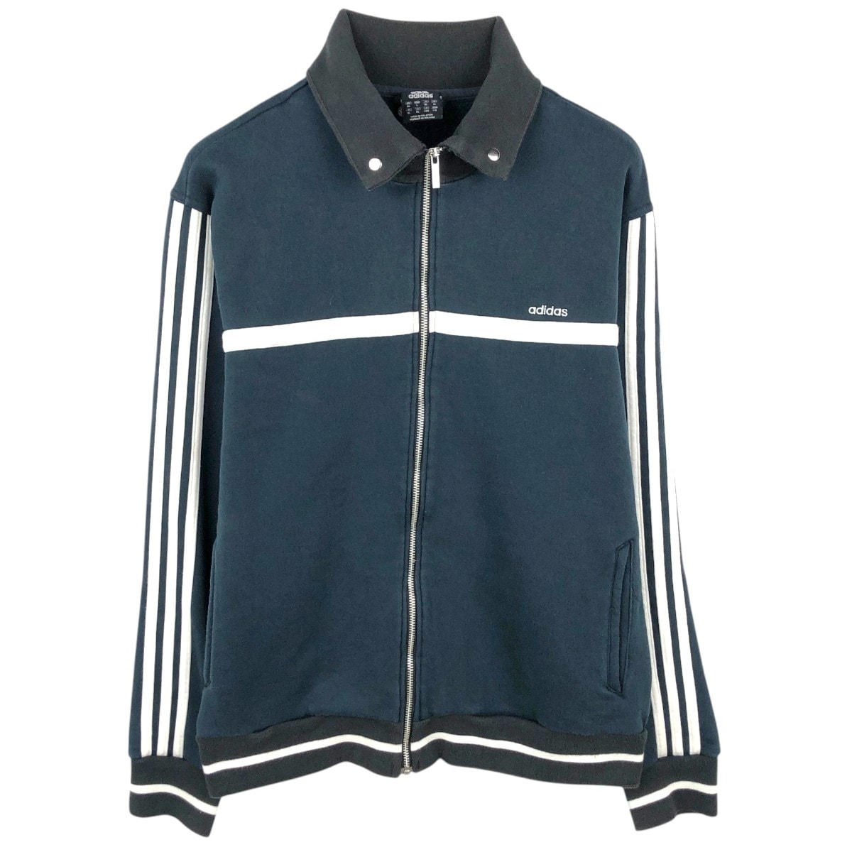 古着 アディダス adidas フルジップスウェットシャツ トレーナー メンズXL相当/eaa670232