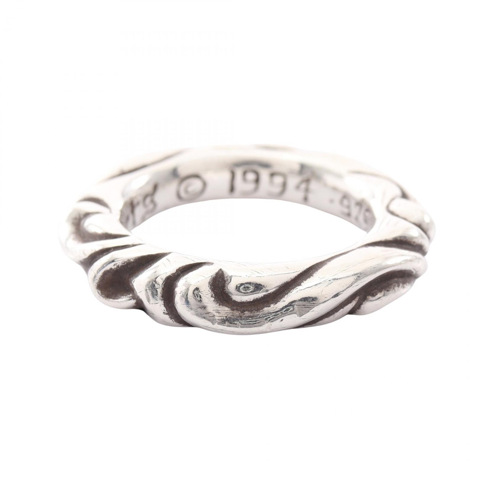 クロムハーツ CHROME HEARTS スクロールバンド リング・指輪 ジュエリー シルバー925 メンズ シルバー系 【中古】
