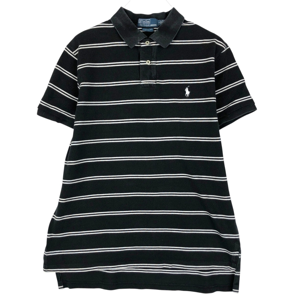 古着 ラルフローレン Ralph Lauren POLO by Ralph Lauren CUSTOM FIT 半袖 ボーダー ポロシャツ メンズL相当/eaa622657