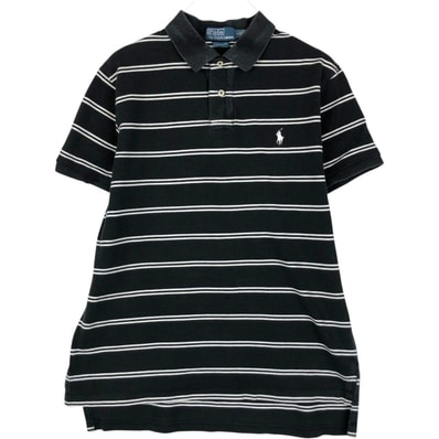 古着 ラルフローレン Ralph Lauren POLO by Ralph Lauren CUSTOM FIT 半袖 ボーダー ポロシャツ メンズL相当/eaa622657