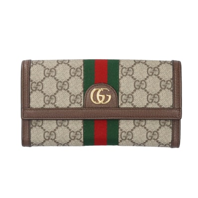 グッチ GG コンチネンタルウォレット シェリーライン 長財布 GGスプリームキャンバス 523153 レディース GUCCI 中古