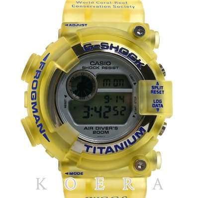 CASIO カシオ G-SHOCK イルクジ フロッグマン 腕時計 電池式 WCCS イエロー DW-8201WC-2T メンズ【中古】