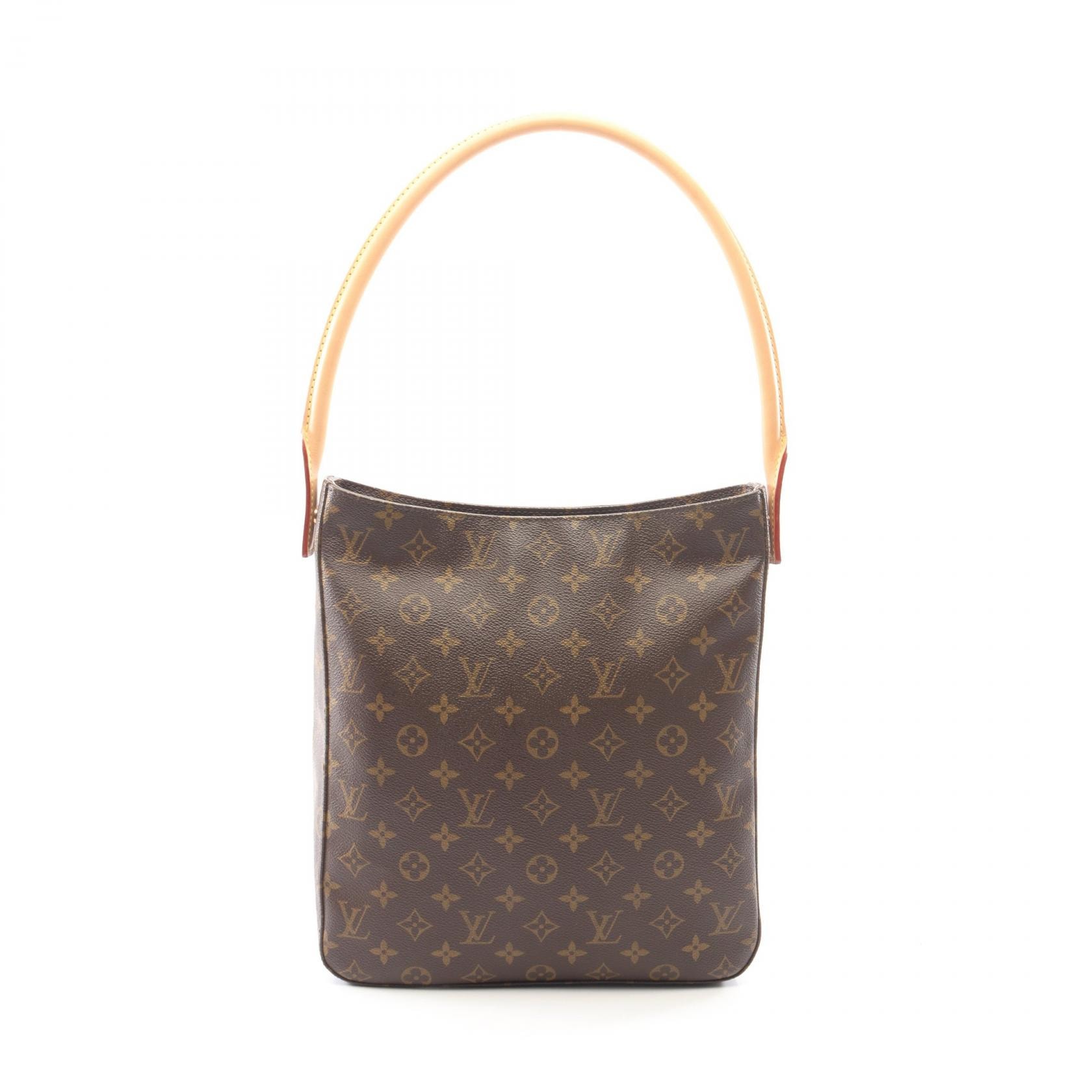 ルイ・ヴィトン LOUIS VUITTON ルーピングGM ショルダーバッグ バッグ PVCコーティングキャンバス レザー モノグラム レディース ブラウン系 M51145 【中古】