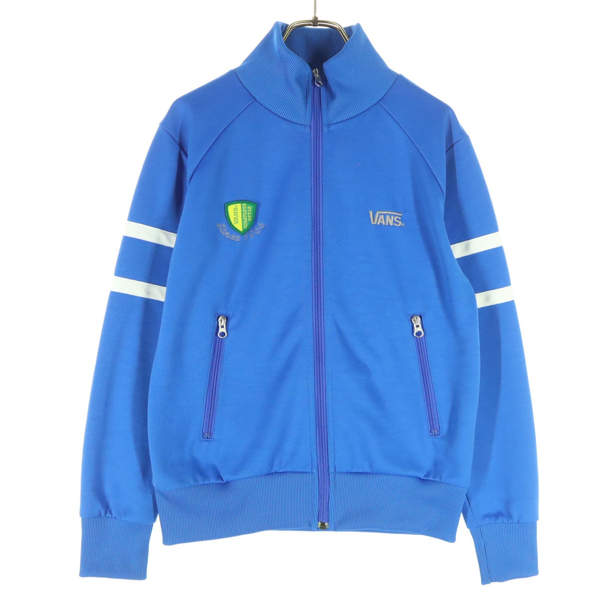 VANS ヴァンズ 長袖 トラックジャケット M ブルー