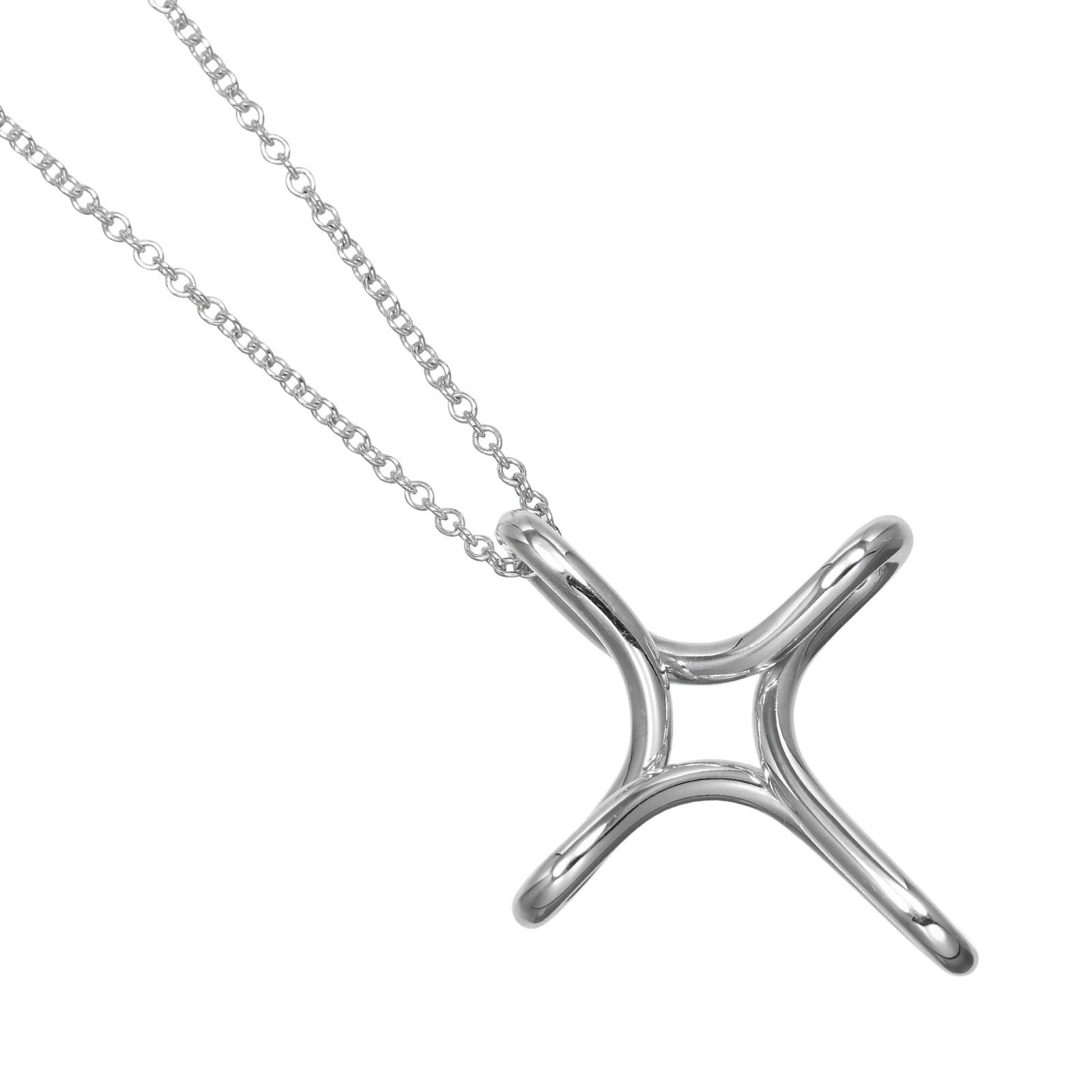 ティファニー オープンクロス レディースネックレス