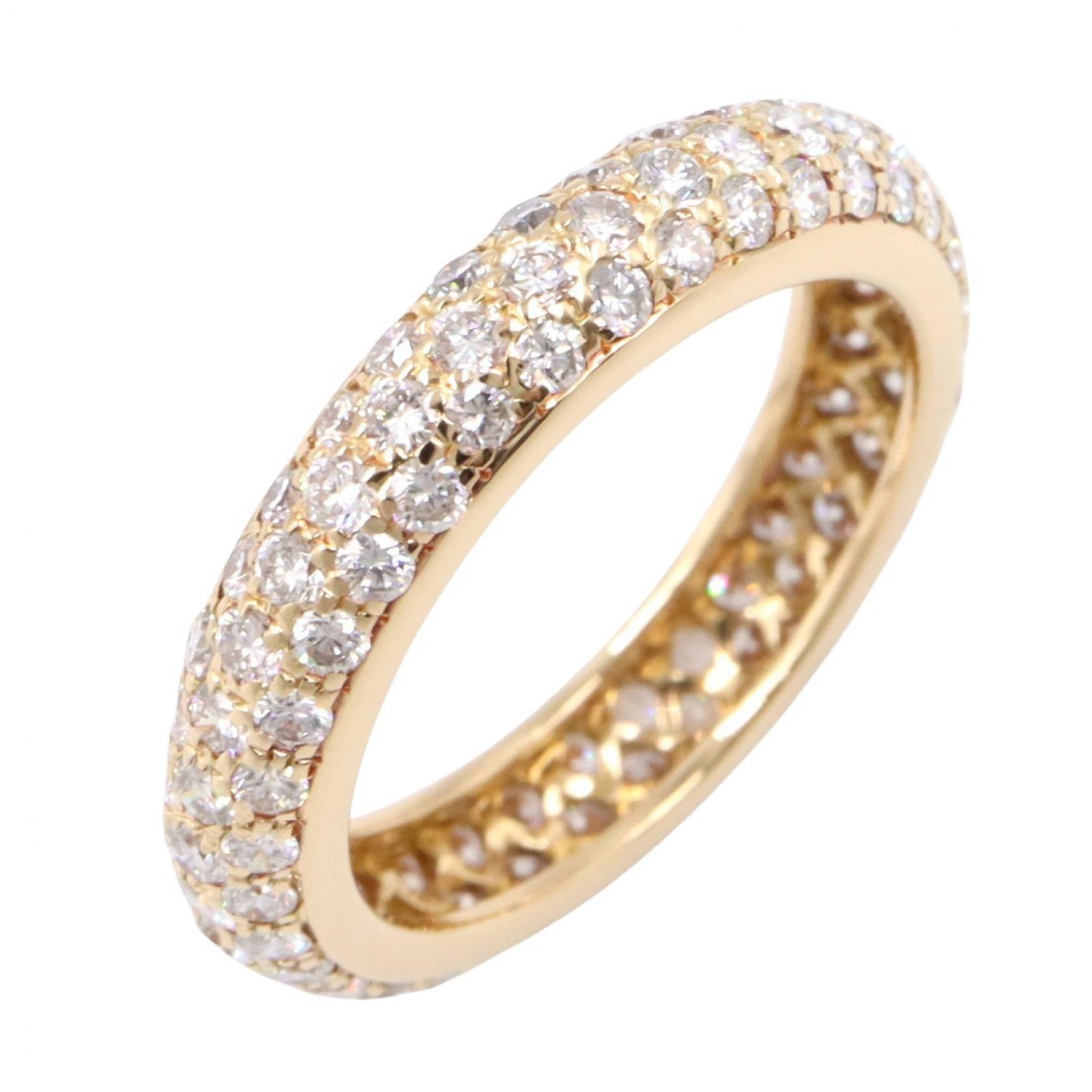 カルティエ CARTIER パヴェダイヤ リング リング・指輪 ジュエリー K18(イエローゴールド) ダイヤモンド レディース ゴールド系 / クリア系 【中古】