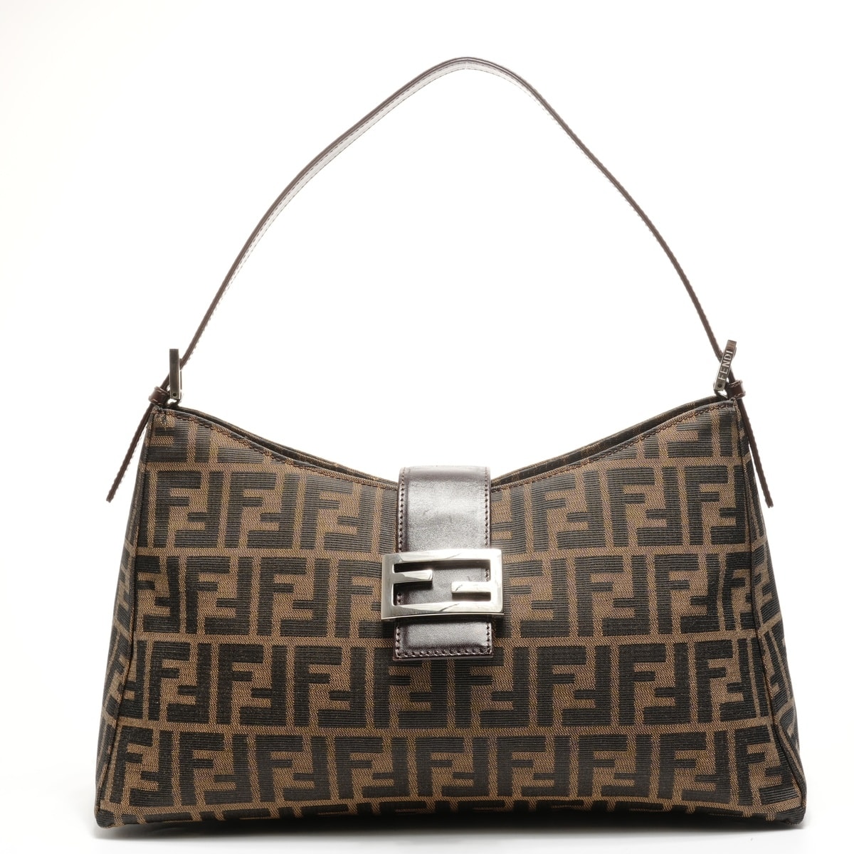 フェンディ FENDI ズッカ マンマ バケット キャンバス ショルダーバッグ【中古】