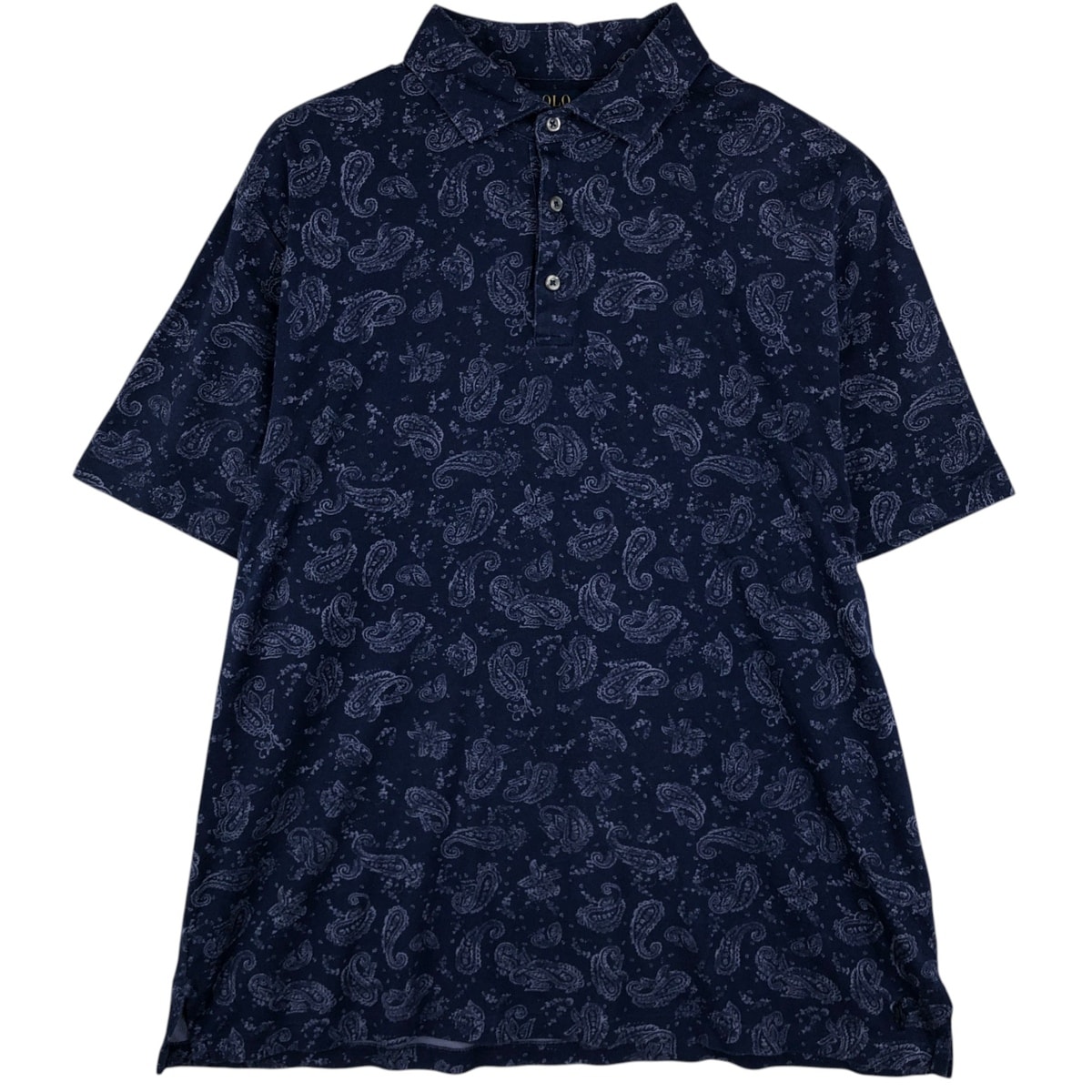 古着 ラルフローレン Ralph Lauren POLO RALPH LAUREN ペイズリー柄 半袖 ポロシャツ メンズL相当/eaa644767