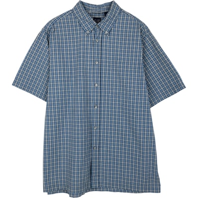 古着 90年代 ギャップ GAP オールドギャップ 半袖 ボタンダウン チェックシャツ ボックスシャツ メンズL相当 ヴィンテージ/eaa650669