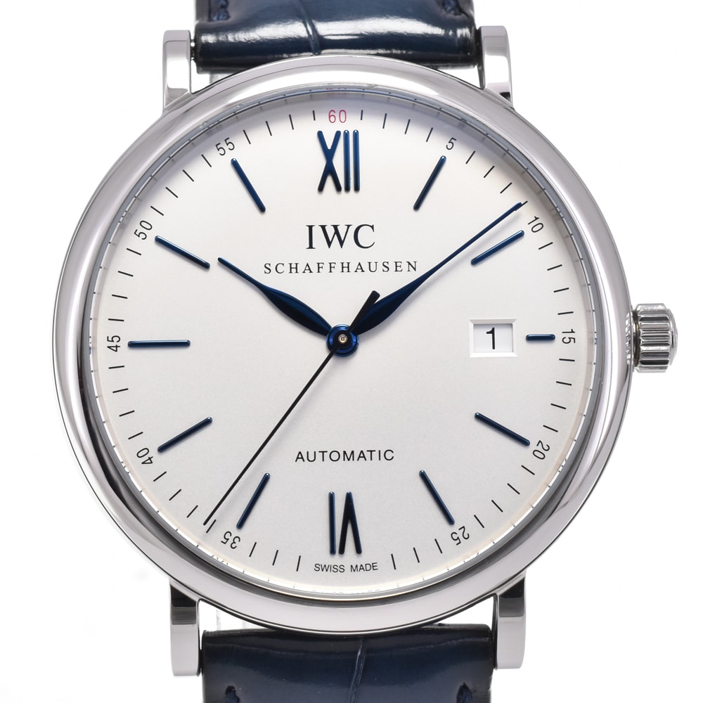IWC IWC SCHAFFHAUSEN IW356527 ポートフィノ デイト 自動巻き メンズ 美品 箱・保証書付き H#144850