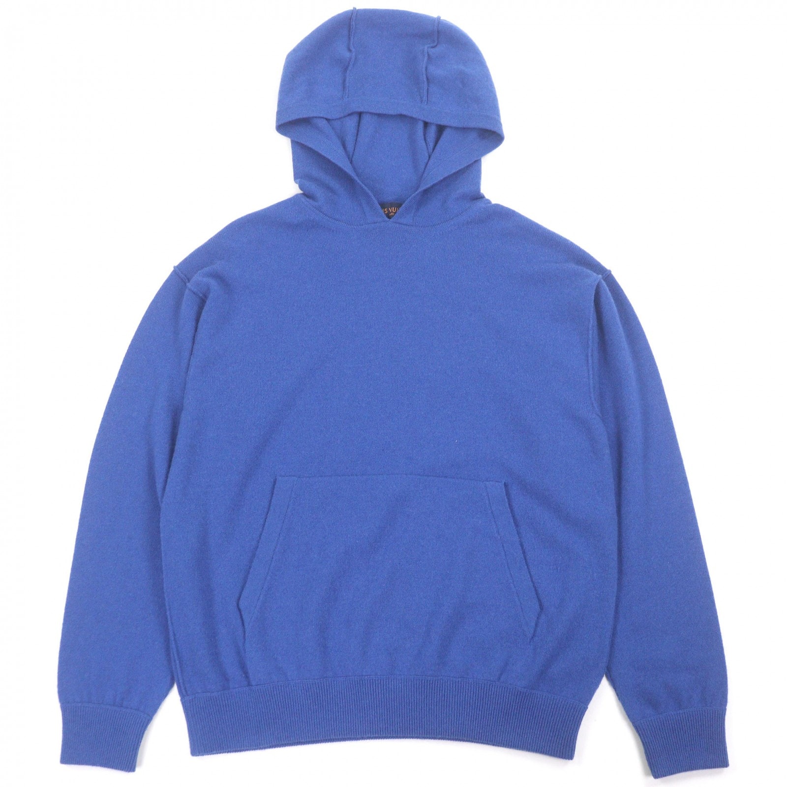 美品 ルイヴィトン ニットパーカー ブルー メンズ XS