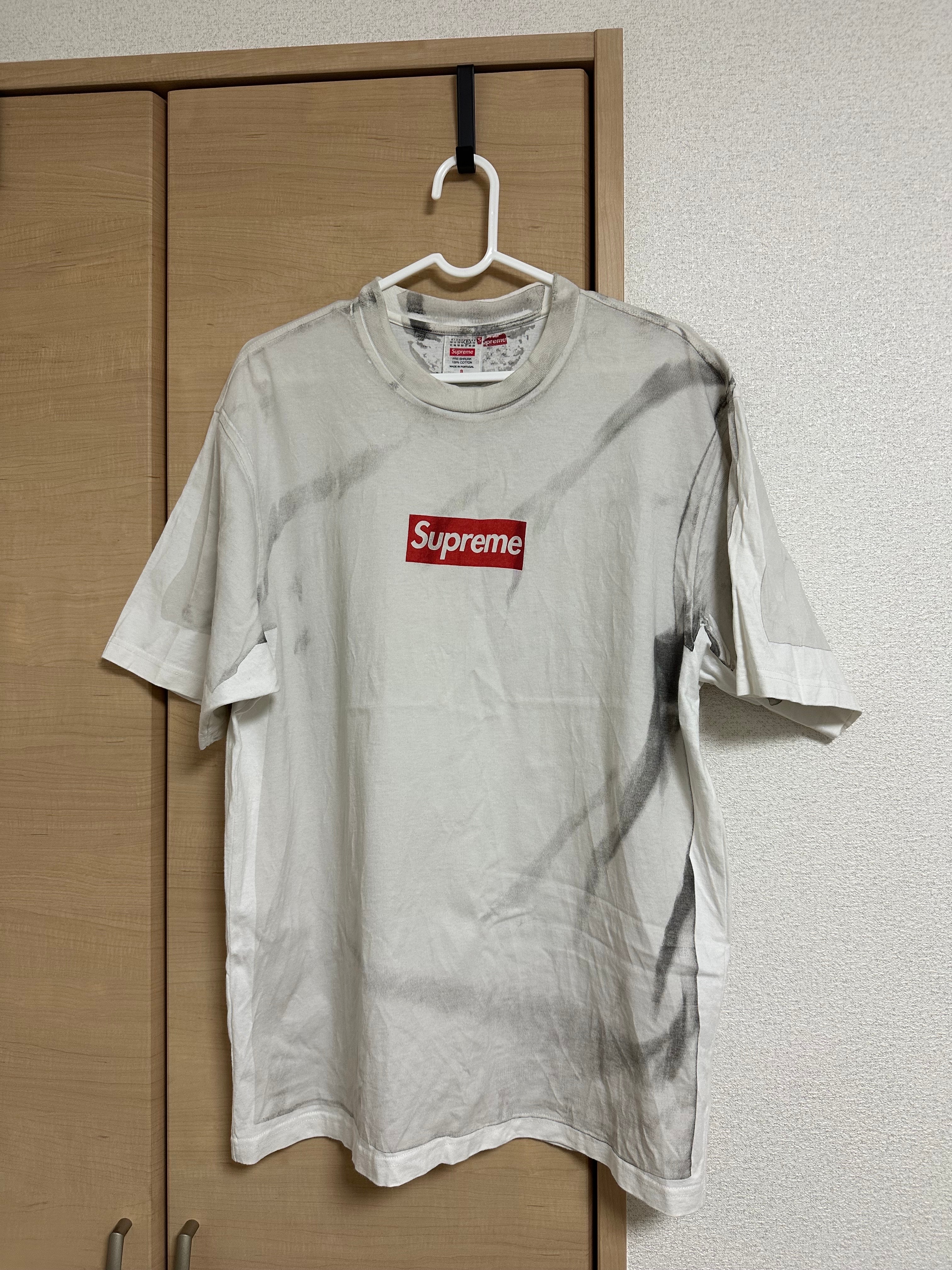 Supreme x MM6 Maison Margiela Box Logo Tee "White"