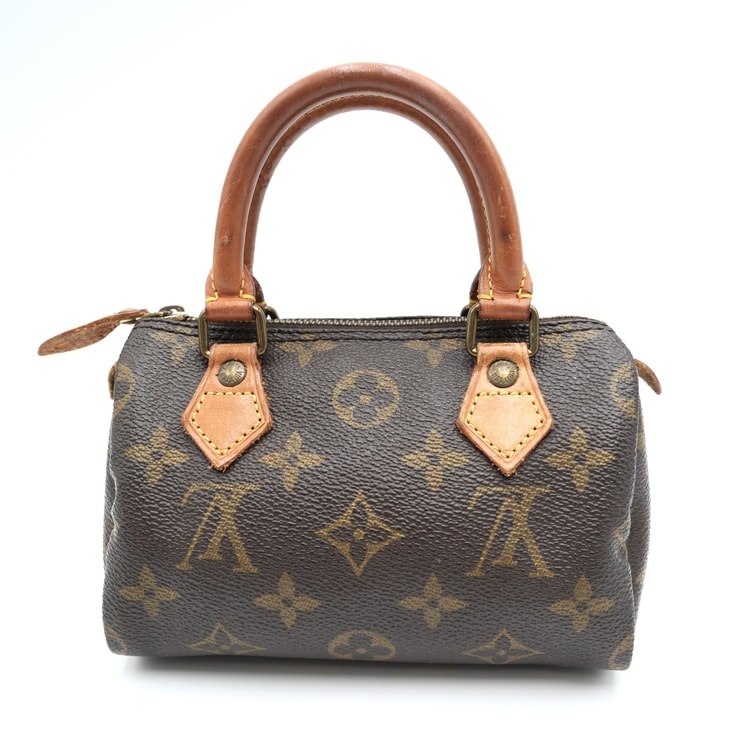 LOUIS VUITTON(ルイ・ヴィトン)ミニ・スピーディ ヴィンテージ ハンドバッグ ミニボストンバッグ モノグラム ブラウン PVC レザー ゴールド金具 レディース M41534【中古】