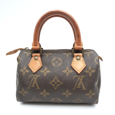 LOUIS VUITTON(ルイ・ヴィトン)ミニ・スピーディ ヴィンテージ ハンドバッグ ミニボストンバッグ モノグラム ブラウン PVC レザー ゴールド金具 レディース M41534【中古】