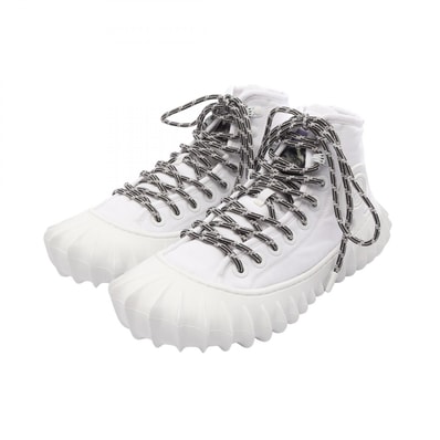 ボッテガヴェネタ BOTTEGA VENETA デンバー スニーカー 靴 ファブリック メンズ ホワイト系 【中古】