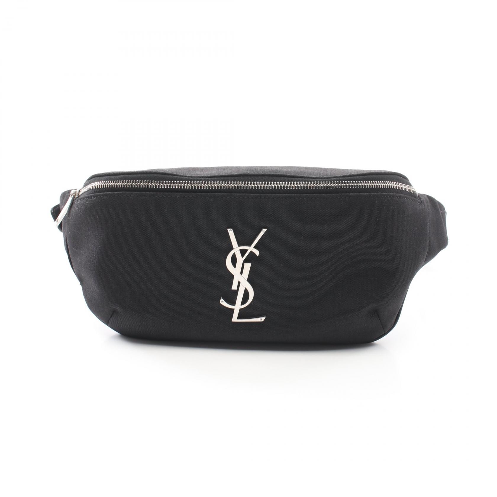 サンローランパリ SAINT LAURENT PARIS ウエストバッグ ボディバッグ バッグ キャンバス メンズ レディース ブラック系 590076GIV6E1000 【新品】