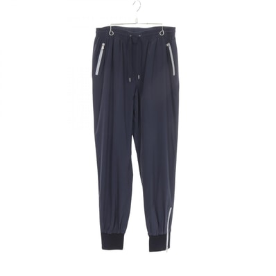 エルメス HERMES ジップスリット ドローストリング パンツ 衣料品 ボトムス ナイロン / エラスタン メンズ ネイビー系 / グレー系 【中古】
