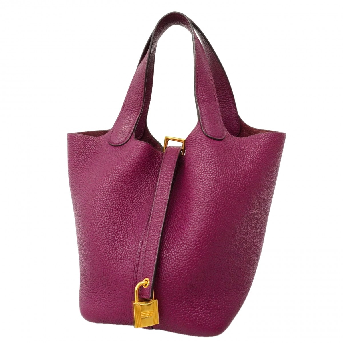 ★SALE【6gc3649】エルメス ハンドバッグ ピコタンロックPM トリヨンクレマンス アネモネ ゴールド金具 D刻印【中古】レディース