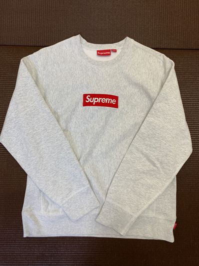 Supreme Box Logo Crewneck Sweatshirt "Ash Grey" (18FW)
