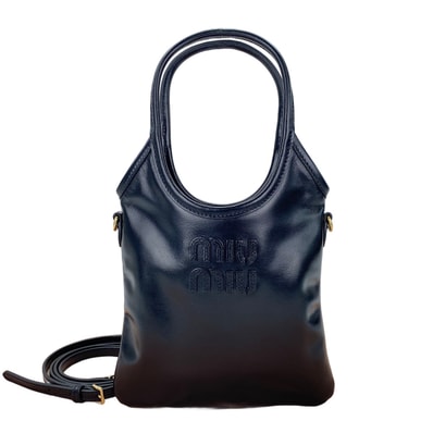 ミュウ ミュウ Miu Miu レザー アイビー mini 2WAY ハンドバッグ【中古】