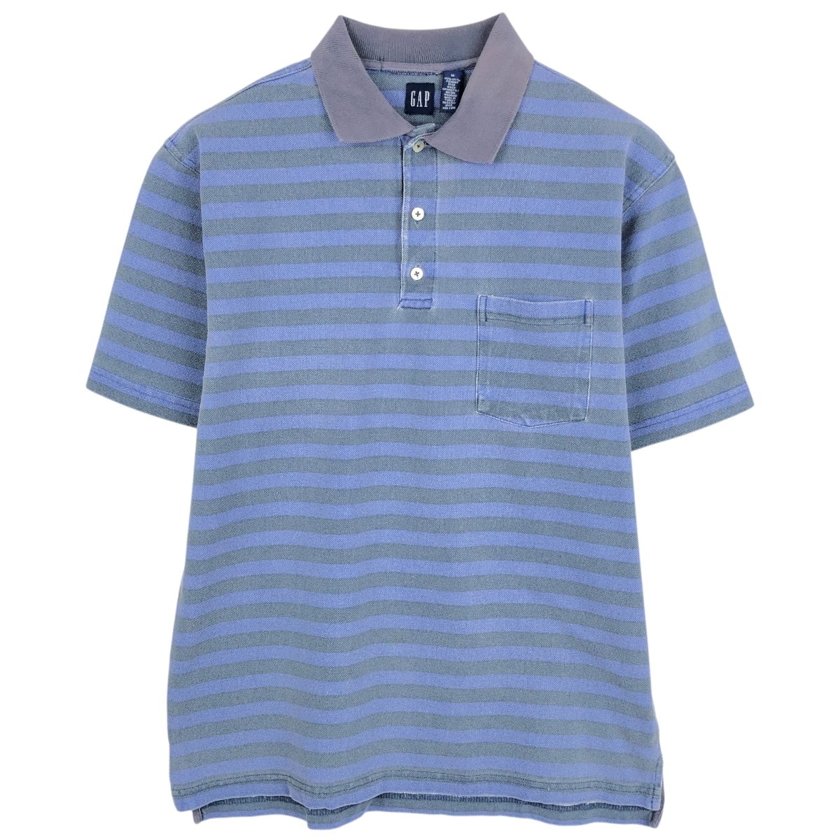 古着 90年代 ギャップ GAP オールドギャップ 半袖 ボーダー ポロシャツ メンズM相当 ヴィンテージ/eaa657477